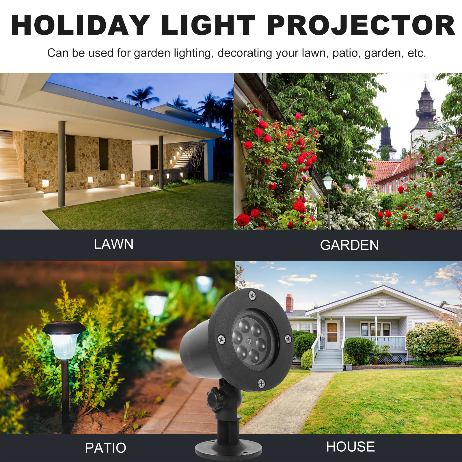 مصباح بروجيكتور LED مع حصة أرضية تأثيرات حركة ملونة مقاومة للماء ديكور داخلي خارجي لشريط Ktv وعيد الميلاد