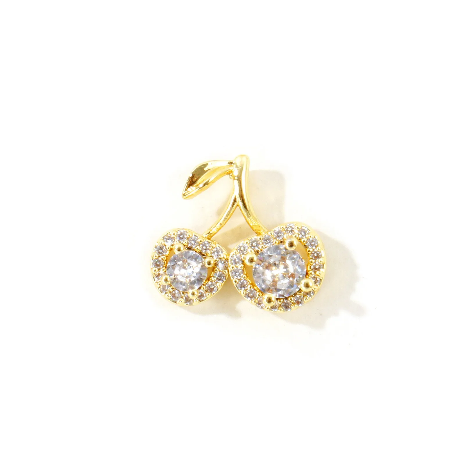 2 Stück Mini-Blumen-Schmetterlings-Libellen-Anhänger aus Zirkonia, 18K vergoldetes Messing, Anhänger für DIY-Halsketten, Schmuckherstellung, Großhandel – Detail 6