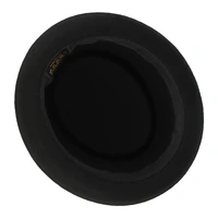 100% Wool Pork Pie Fedora Hat for Women Men Autumn Winter Felt Curved Brim Porkpie Hat - Image 3