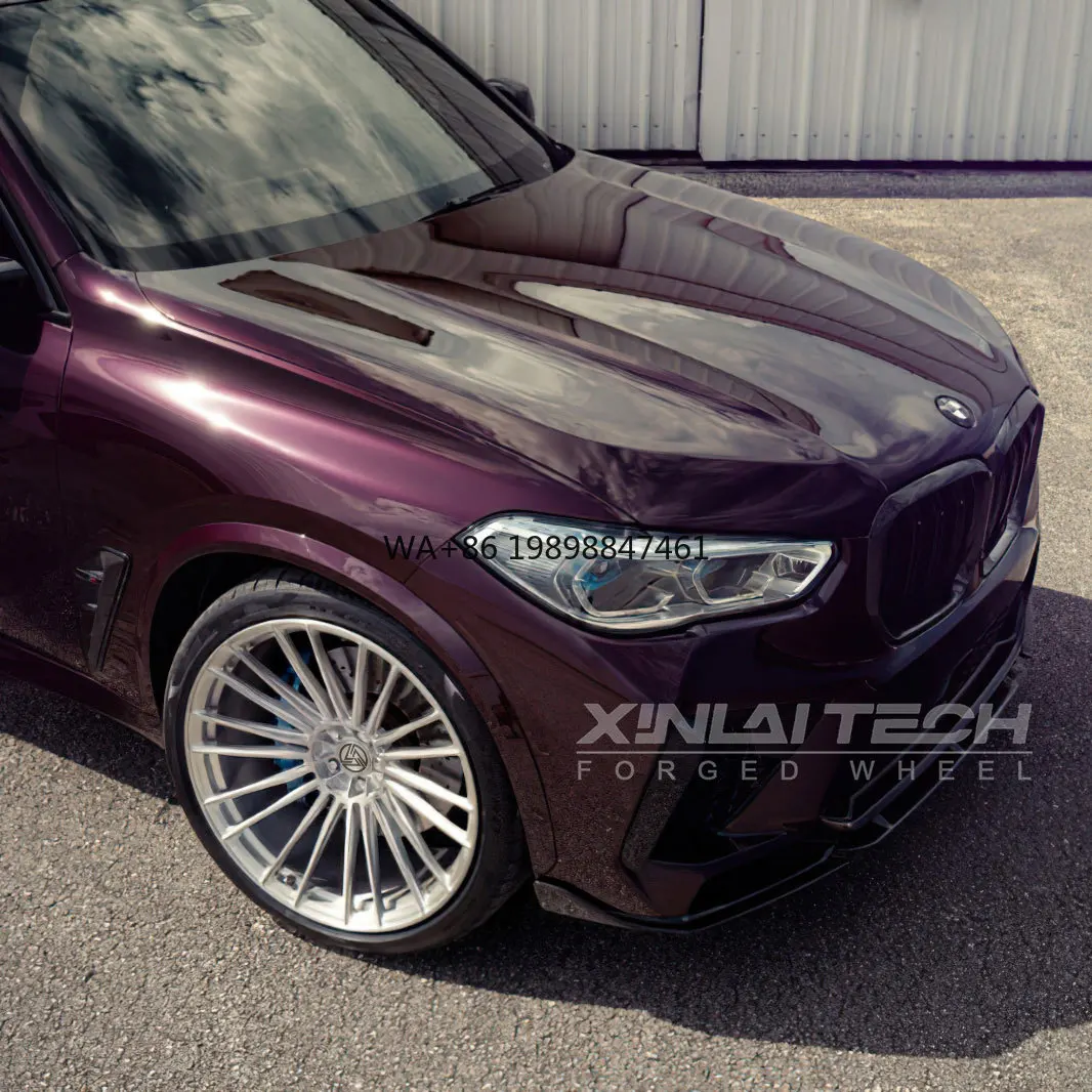 

XL 1-piece Custom Forged Wheel Muti-spoke Silver Brushed Deep Concave Wheels 5x112 5x114.3 5x120 5x127 Rims for Off-road Suv Car