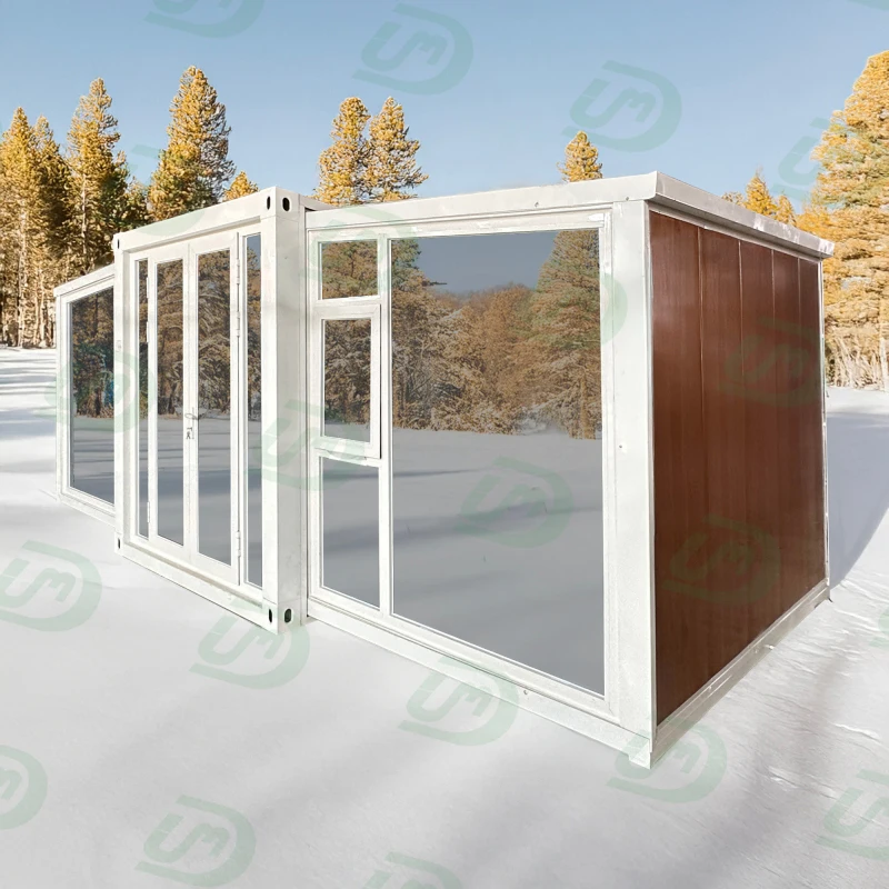 Newest Design Casas Modulares Prefabricadas House Portable Expandable Container House With Glass Front