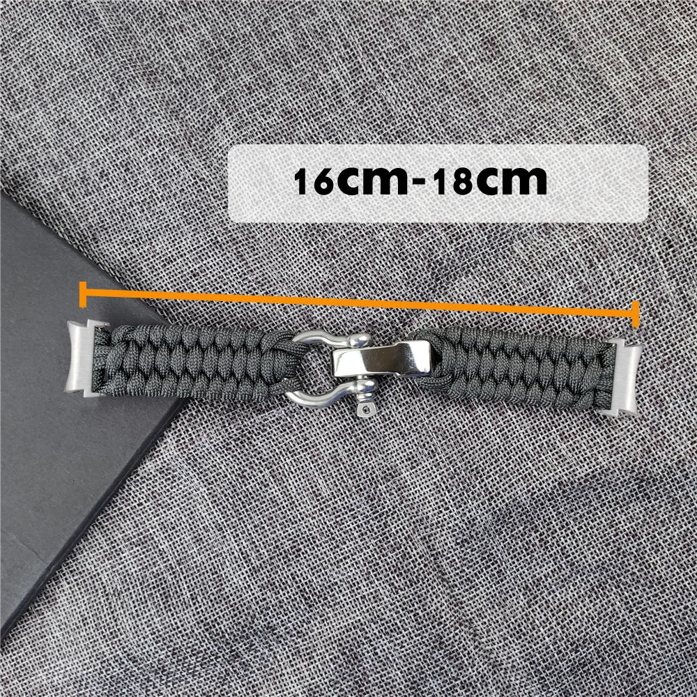 For samsung galaxy watch 5pro 45mm band 7 6 4classic 46mm 47mm no gaps Nylon rope Braided correa galaxy watch5 4 40mm 44mm strap