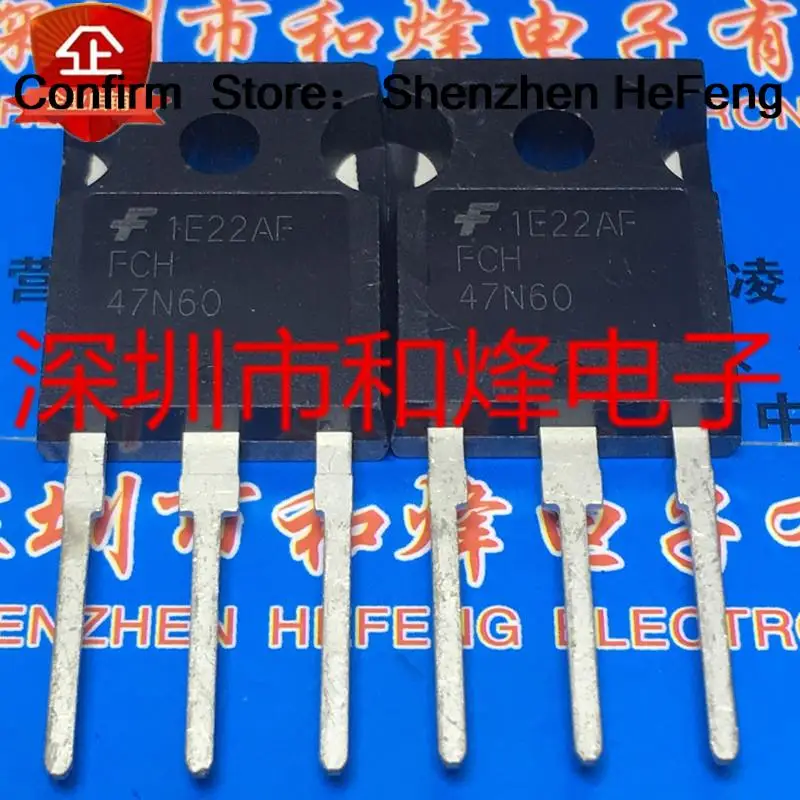 5PCS-10PCS FCH47N60  TO-247 600V 47A   Really Stock Best Quality Guarantee Transistor Fast Shipping