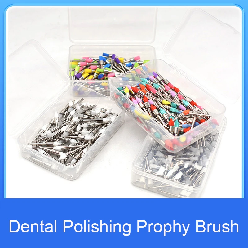 

100PC Dental Polishing Brush Multi Type Dental Prophy Brush Disposable Prophy Polishing Brush for Oral Treatment