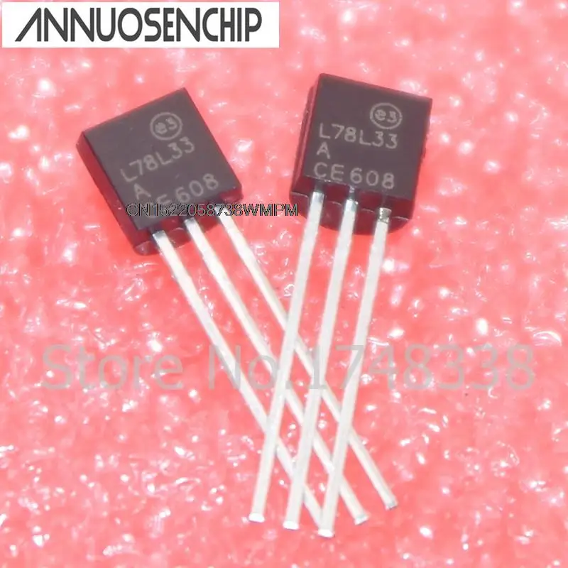 100PCS New and Original  L78L33A 78L33 REG LDO 3.3V .1A TO-92 ST NEW GOOD QUALITY L78L33ACZ