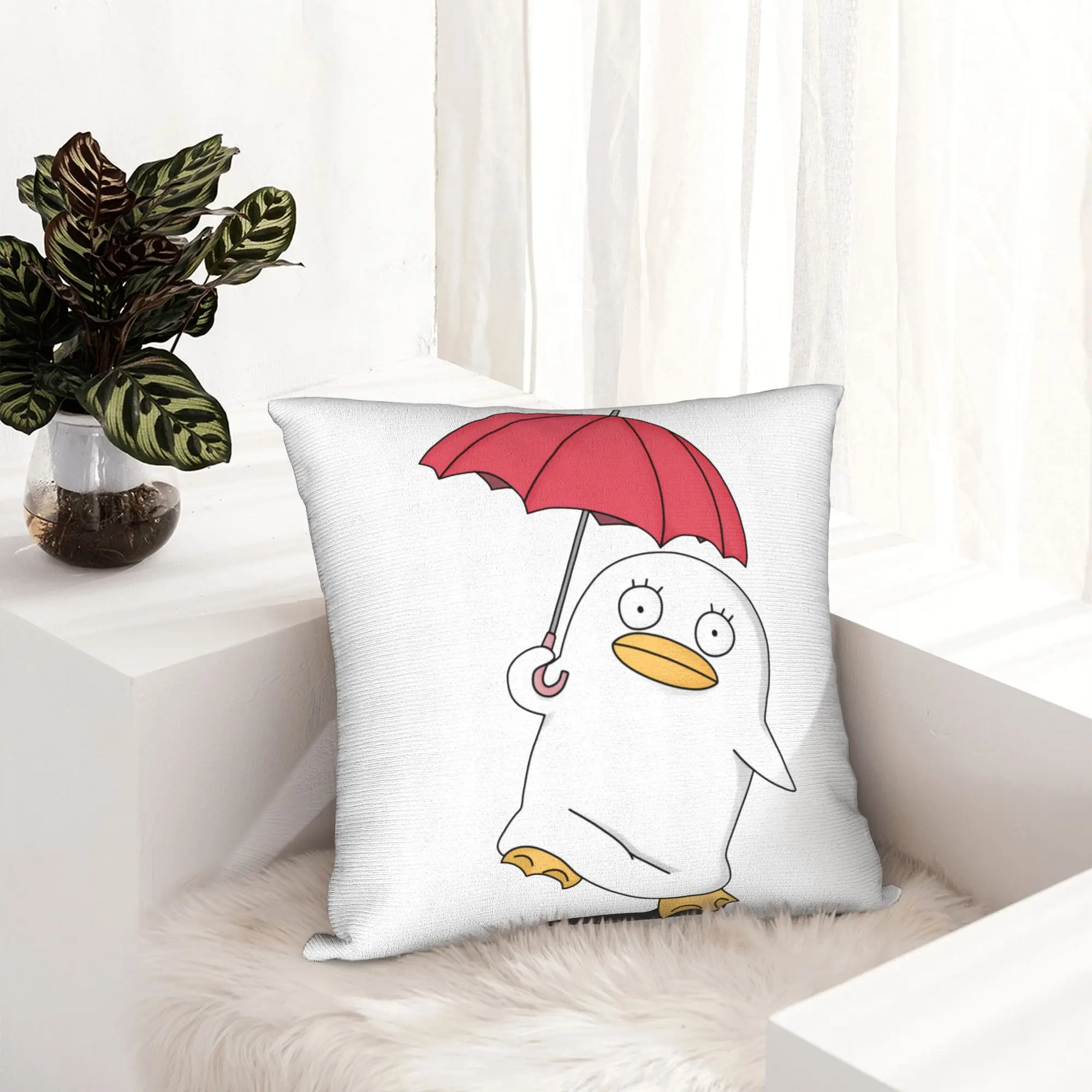 Mr. Raindrop Elizabeth Gintama Pillowcase Soft Cushion Cover Decor Gintoki Manga Kagura Duck Anime Pillow Case Cover Home 18''