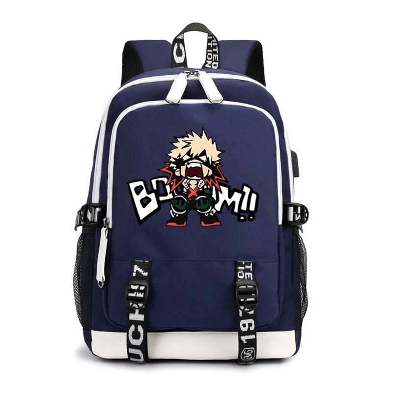 My Hero Academia Anime Backpack Bakugou Print Schoolbags High Capacity Shoulderbags MHA Cosplay Laptop Bags Travelbags 2024