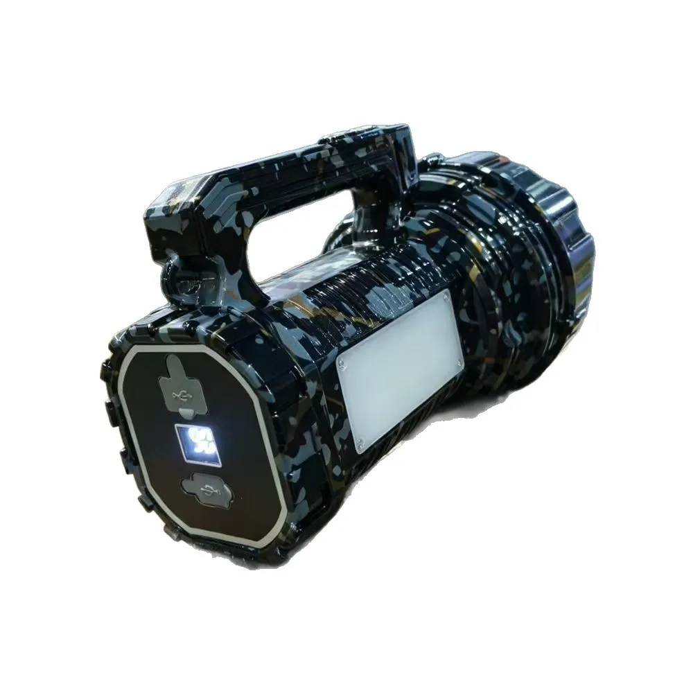 LED High Bright Flashlight Rechargeable Powerful Searchlight Handheld Mining Torch for Outdoor Working Emergency Lighting