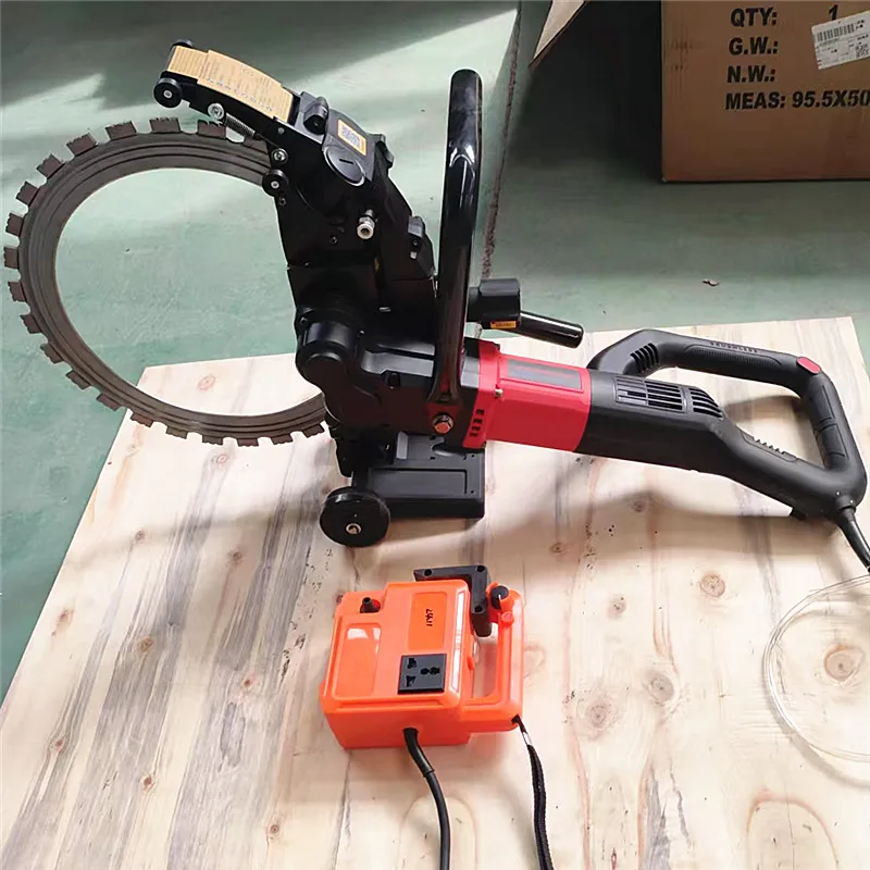

220V High Frequency Electric Ring Saw Machine 300mm Saw Blade Concrete Wall Cutting Machine