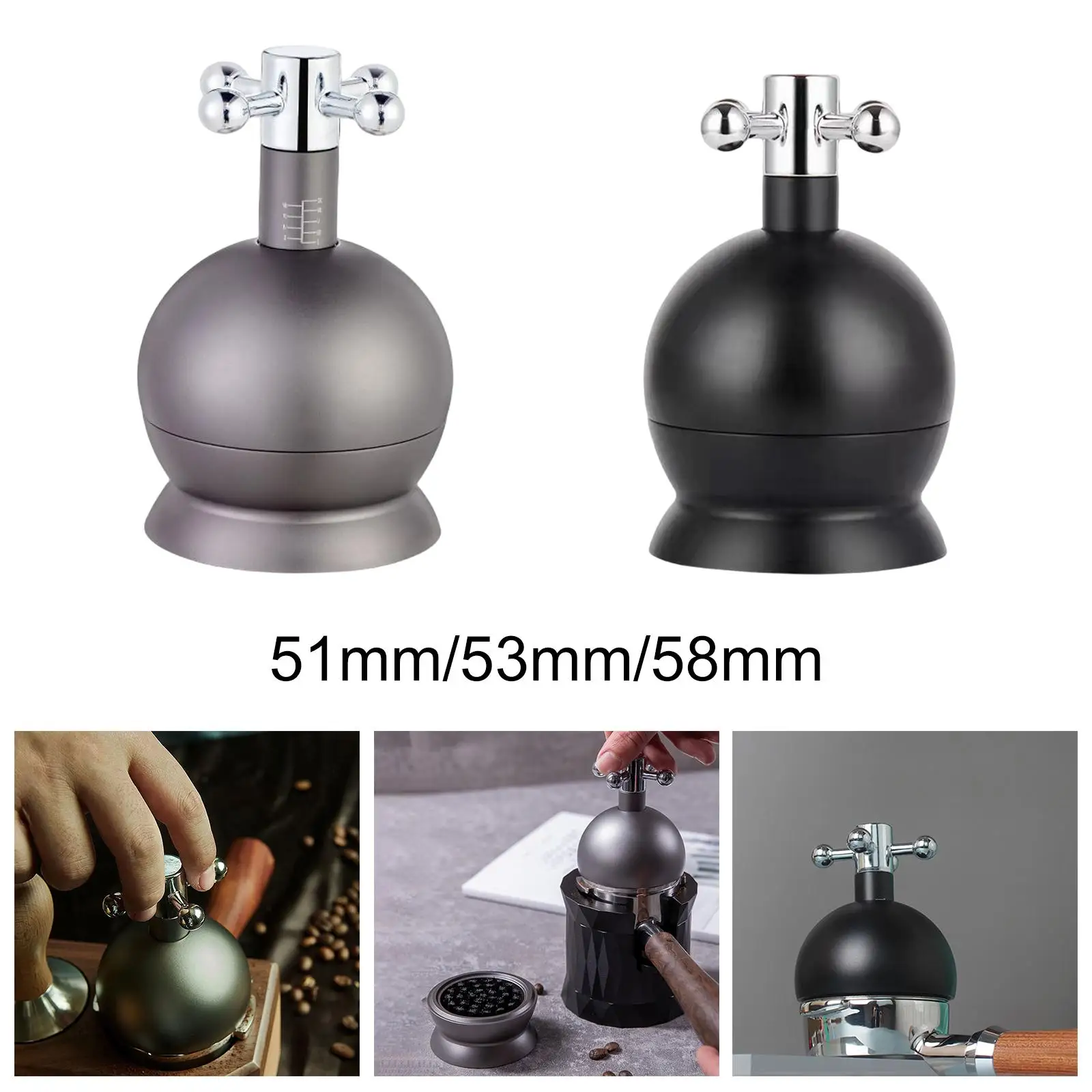 Alat distribusi jarum profesional, perata kopi Espresso Barista