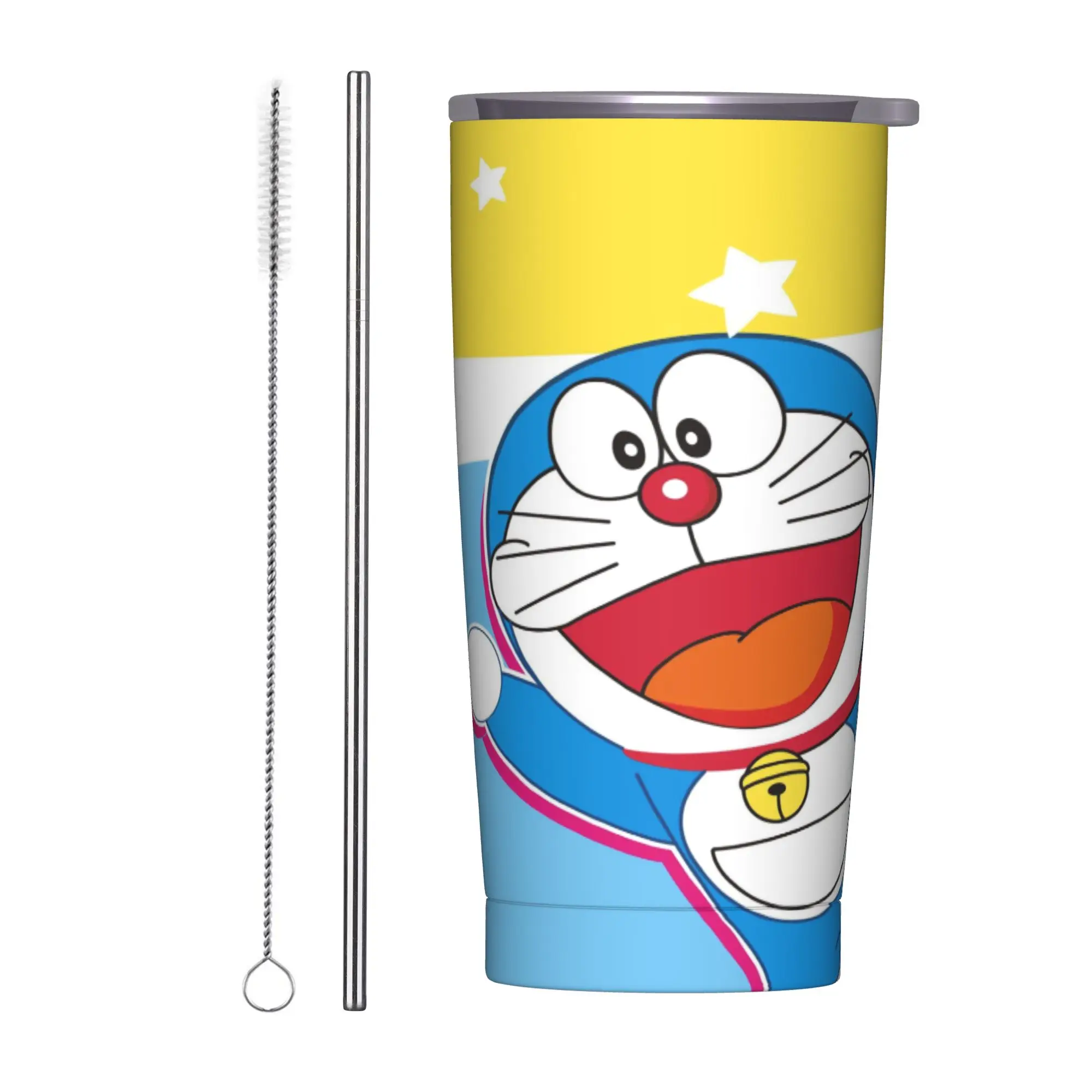 

Stainless Steel Tumbler Doraemons Thermal Mug Heat Preservation Hot Drinks Car Mugs Camping Graphic Water Bottle