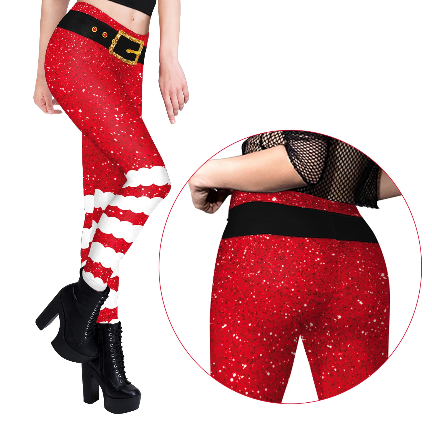 2025 High Waist Fashion Leggings Women Fitness Running Yoga Leggings Pants Energy Gym Tight Leggings Christmas printed Leggings