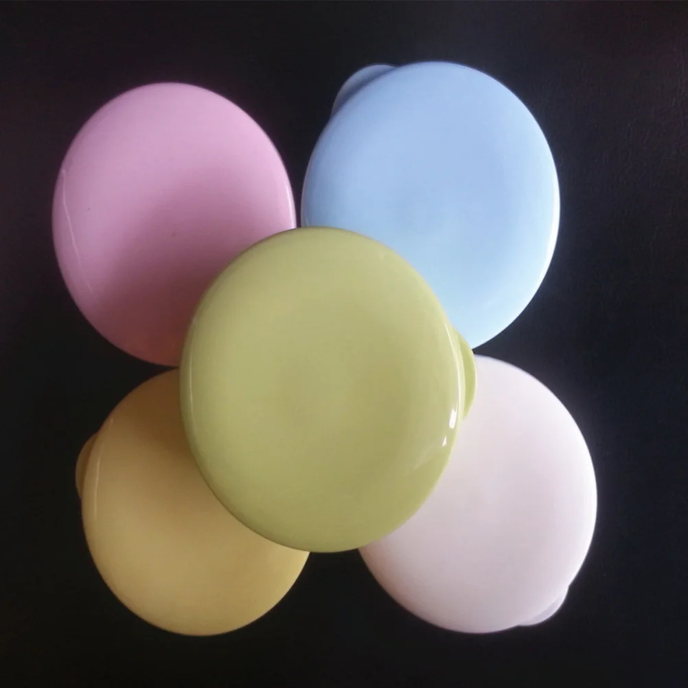 

2pcs Business Travel Soap Box Circular Soap Box with Interlayer SPA Creative Soap Case with Lid Yellow