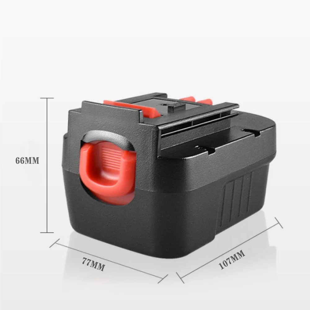 AIMJIN لبطارية بلاك ديكر 12 فولت 6.0 أمبير 6000 مللي أمبير A12E A12 / HP122K CD PS HP126F2K