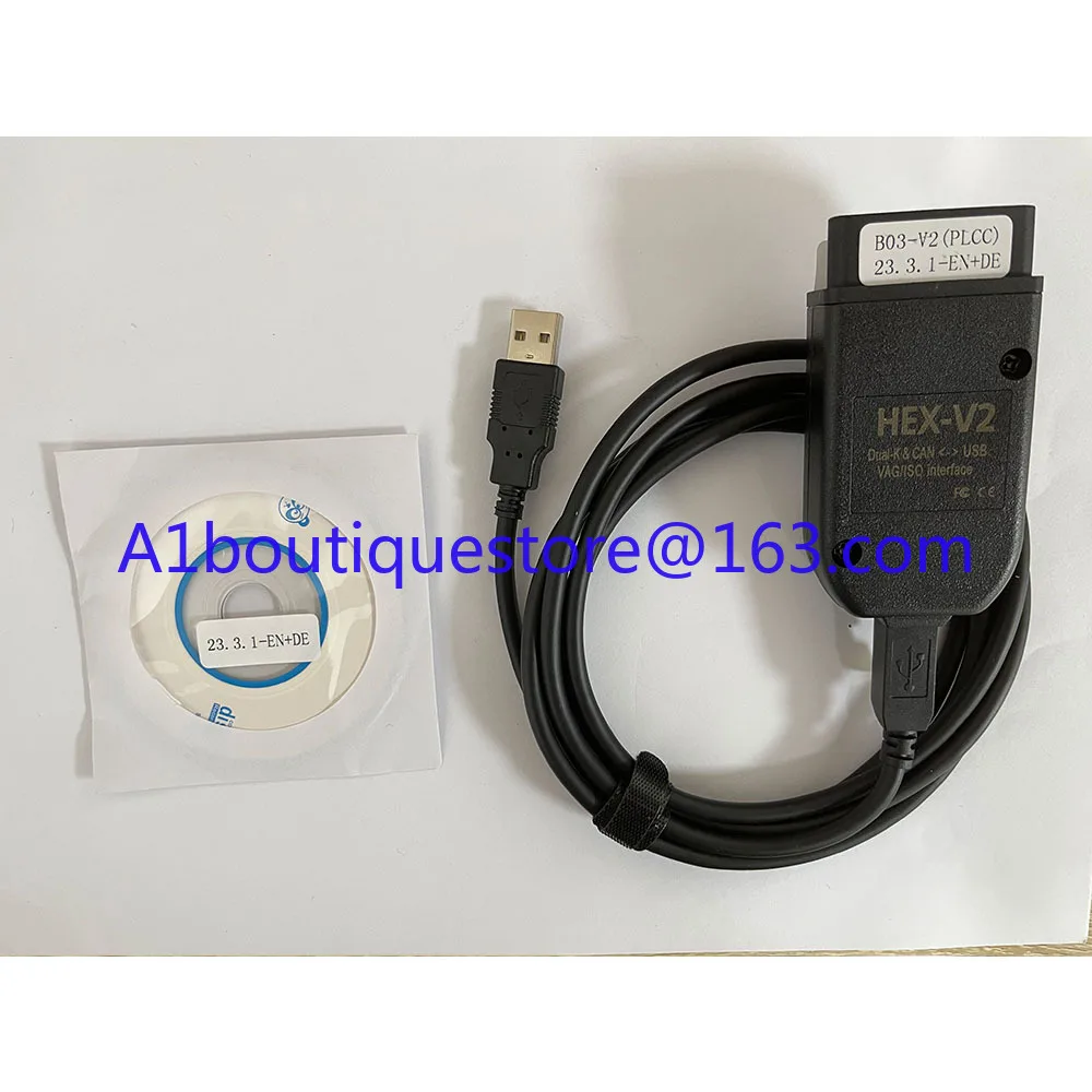 HEX V2 VAGCOM V22.10 V23.3 VCDS 5053 AT162+FT232 Multilingue 5054