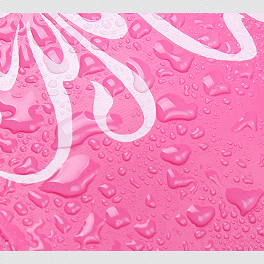 

Шапочка для плавания из искусственной кожи, водонепроницаемая, розовая, удобная противоскользящая шапочка для плавания, набор для взрослых и детей унисекс, принадлежности для плавания