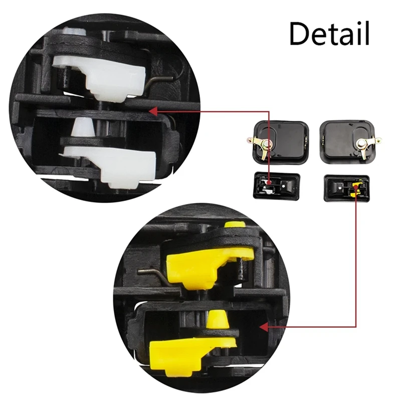 Super Sale 1 Set Car Interior&Exterior Door Handle Left and Right Side for Jeep Wrangler 87-06 Jeep CJ 76-86 55176477AB 55176383 - view 6