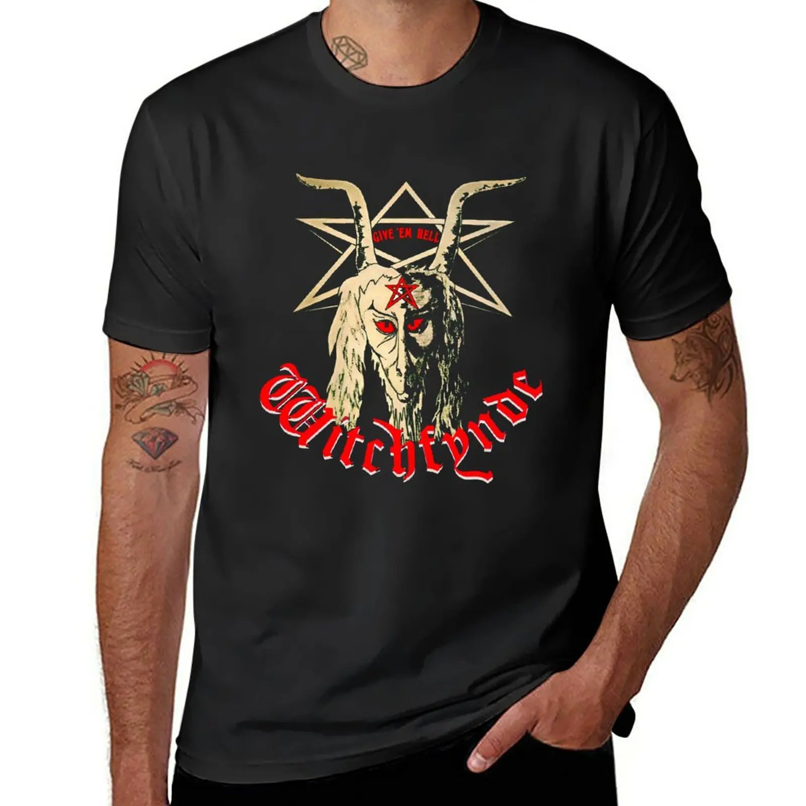 

New Witchfynde - Give 'em Hell T-Shirt Aesthetic clothing cute clothes sweat shirts, men