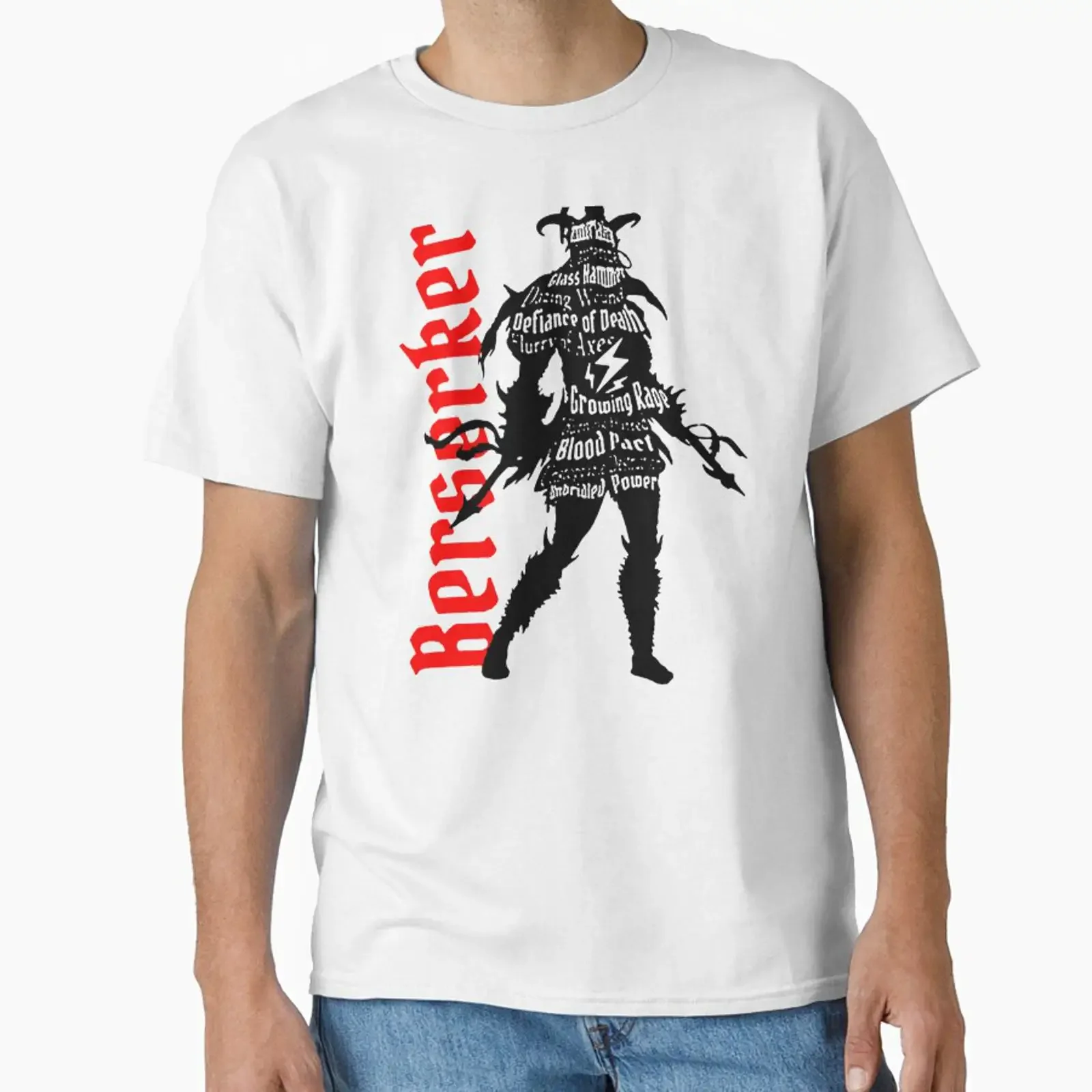Camiseta Gloomhaven Berserker diseñada y vendida por Diazjoseph, estilo vintage lavado, para uso diario, informal, elástica, para hombre.