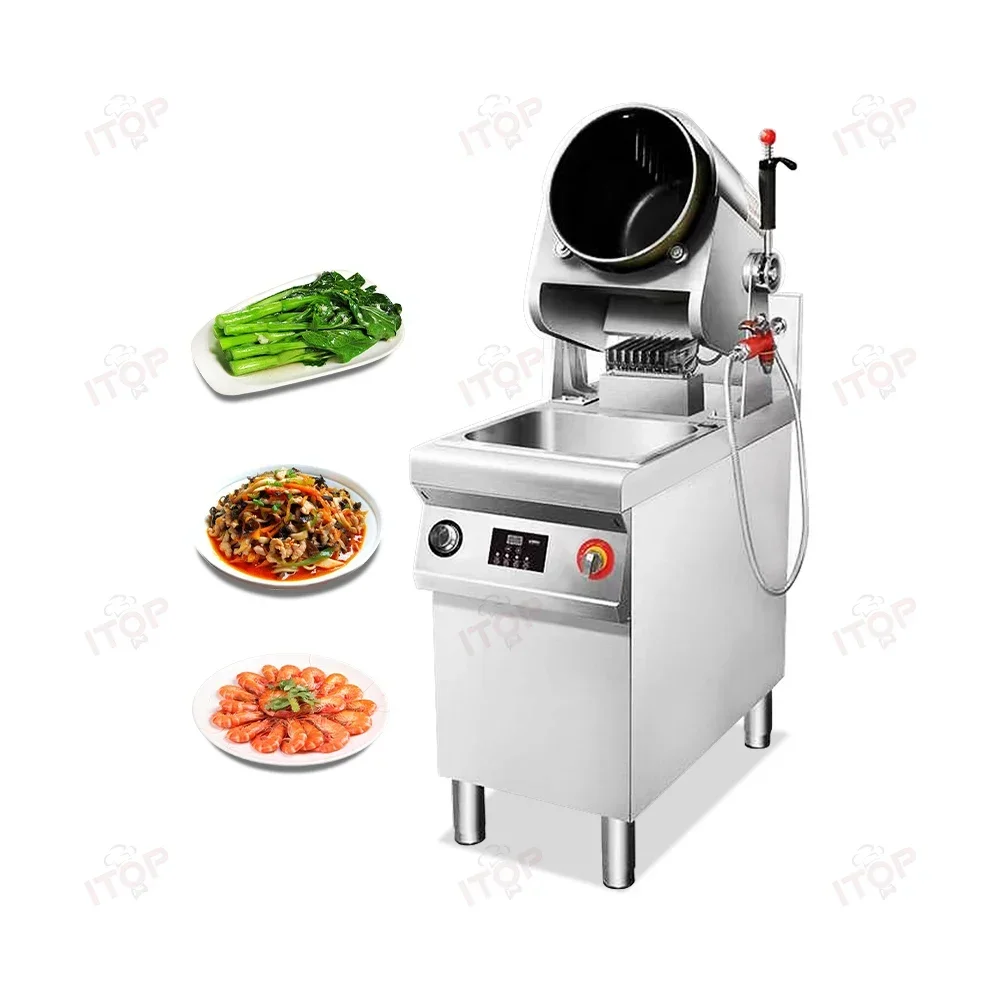 

Restaurant Electric Gas Commercial Automatic Auto Stirring Wok Cooking Machine Stir Fry Rice Machine New Product