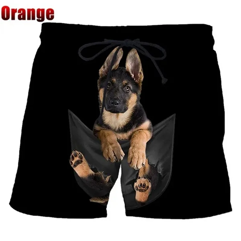 Fashion Summer Casual Mens Shorts 3D Printed Men\'s Beach Shorts Cute Funny Animal Shorts Quick-dry Surfing Board Shorts Swimsuit