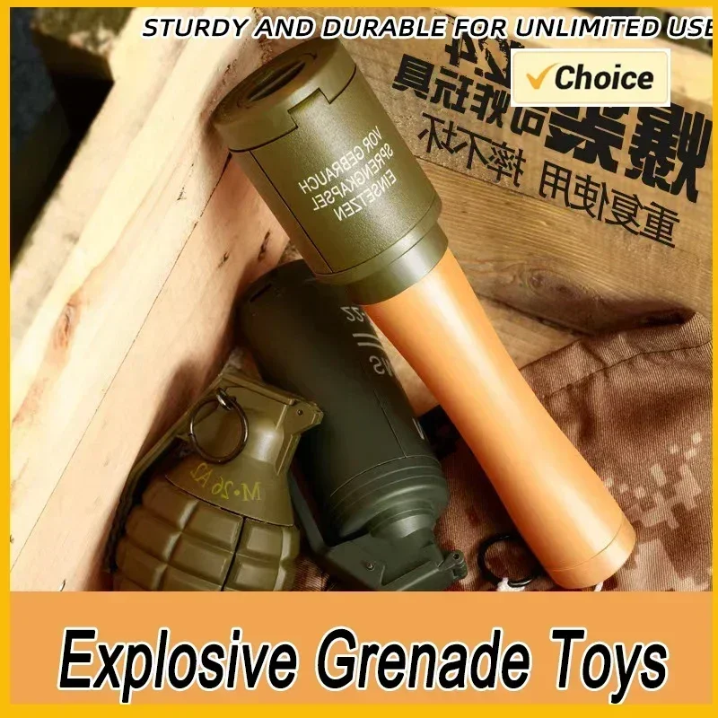 Tactical Hand Grenades Toy CSGO Outdoor Water Beads Airsoft Grenade Model Battle Game Water Bullets BB Shower Rival Role Play