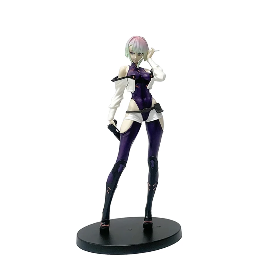 Hot 22cm Cyberpunk：Edgerunners Anime Figure #2077 Super Hacker Edge Walker Lucy Action Figure Collection Model Doll Toys