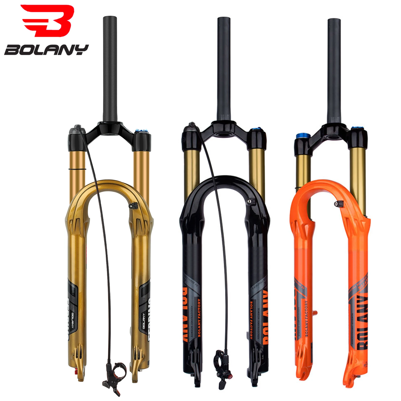 BOLANY widelec rowerowy 27,5/29 cali 120mm olej podróżny zawieszenie pneumatyczne lekki widelec rowerowy ze stopu magnezu szybkozamykacz