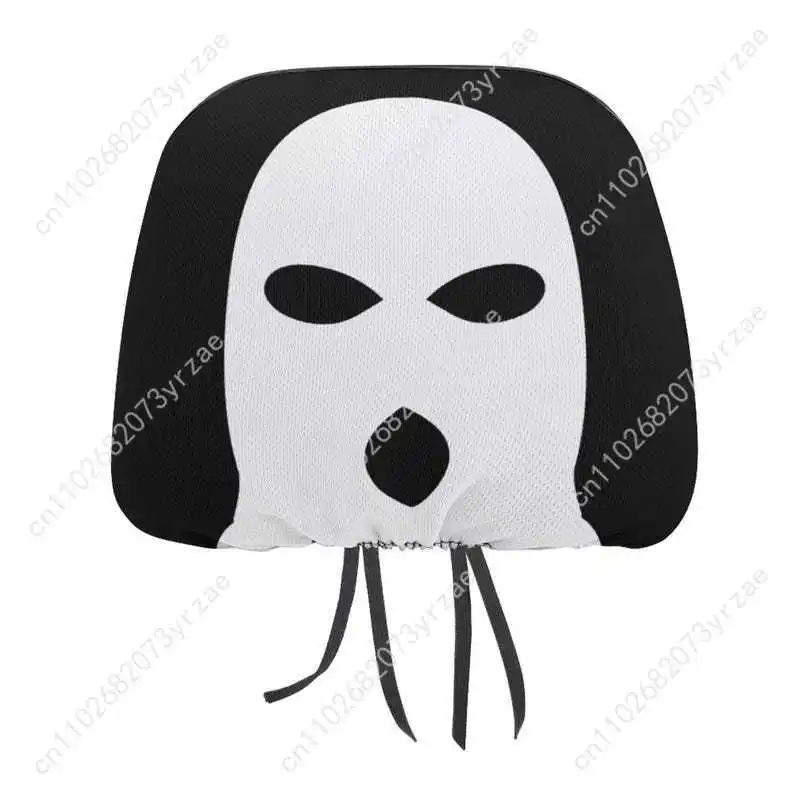 

Balaclava Car Seat Headrest Cover (2pcs) Environmentally Friendly Headrest Protector Breathable Comfortable Vehicle Decor