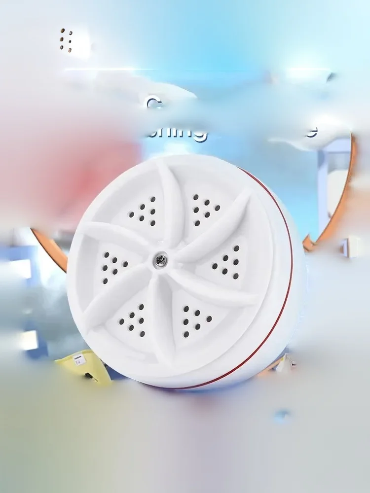 【YY26】1 Stück tragbare Mini-Waschmaschine mit USB-Anschluss und rotierender Turbine für Reisen, Zuhause, Geschäftsreisen, zum Waschen von Socken, Unterwäsche und Geschirr – Detail 9