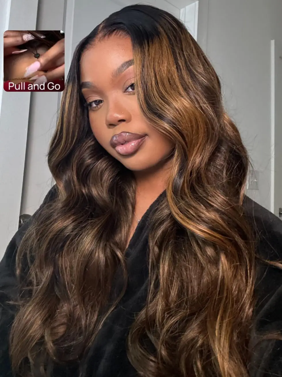 4x4 HD الدانتيل الجبهة الشعر البشري أومبير براون غلويليس شعر مستعار Balayage البني 13x4 الدانتيل الجبهة الباروكات شعر الإنسان الجسم ث