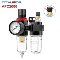 Compresor de procesador de fuente de aire AFC2000 1/4, filtro de aire, separador de agua y aceite, regulador reductor de presión, filtro de trampa Vavle AFC-2000