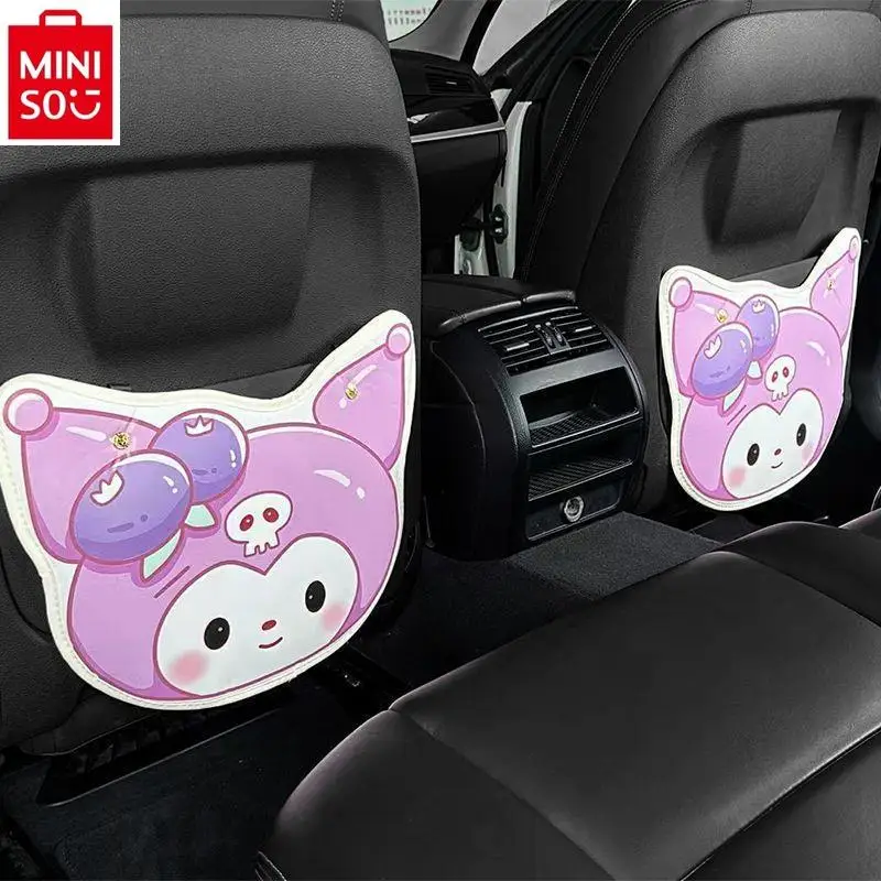 

MINISO car seat anti kick pad, universal car anti dirt rear anti wear pad, women's cute cartoon Kuromi car interior decoration