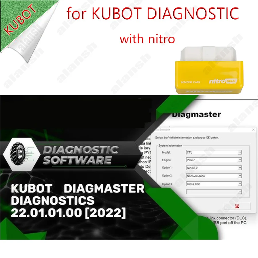 

For Kubota Diagmaster Diagnostics Software 2022 + Nitro