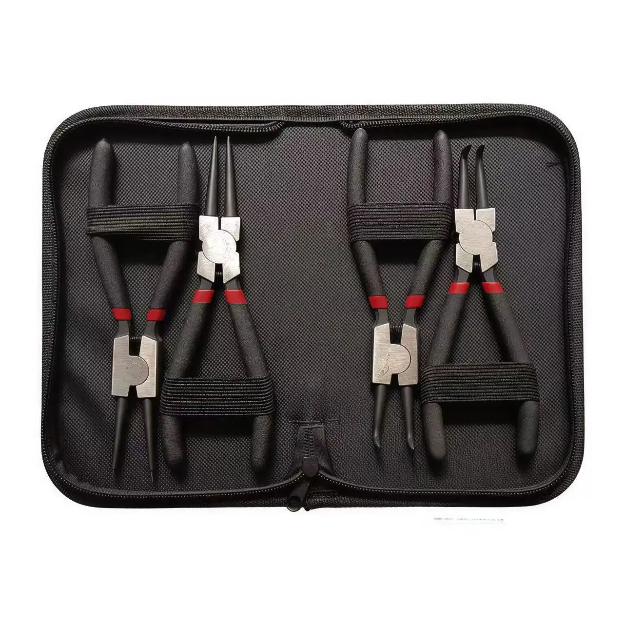 

7" 4PCS Industrial Circlip Pliers Set - Internal/External Snap Ring Clamp for Auto Repair, Carbon Steel Retaining Clip Tool Kit