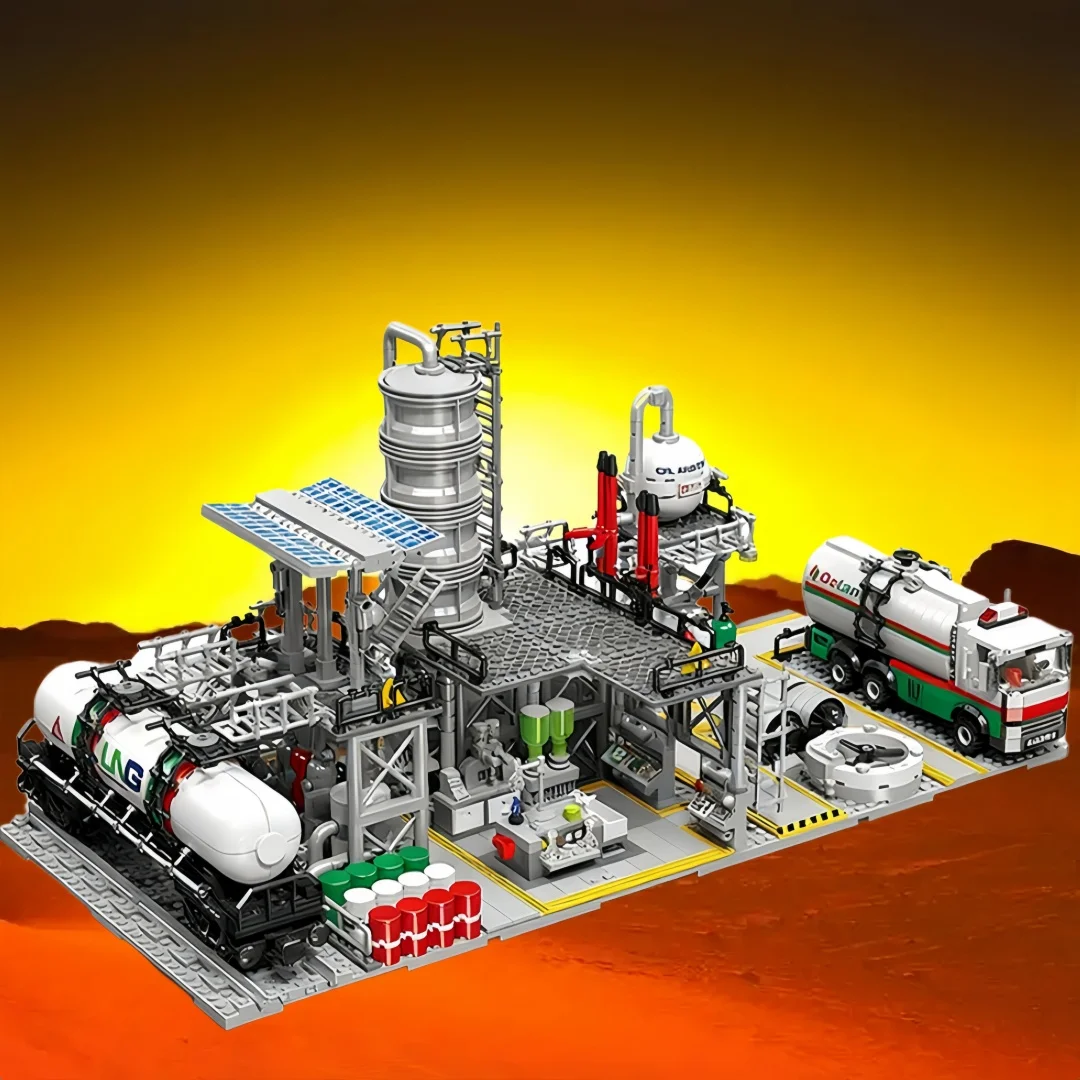 

KNEW BUILT Natural Gas 3 In 1 Engineering Building Block Toys-Educational Science Toy for Kids,DIY Puzzle Assembly Festival Gift