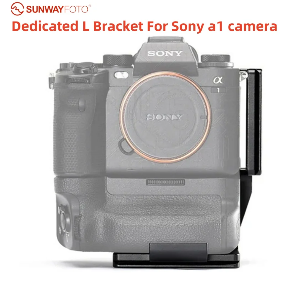 

SUNWAYFOTO Dedicated L Bracket for Sony a1 camera with Battery Grip VG-C4EM Quick Release Plate Arca Swiss RRS