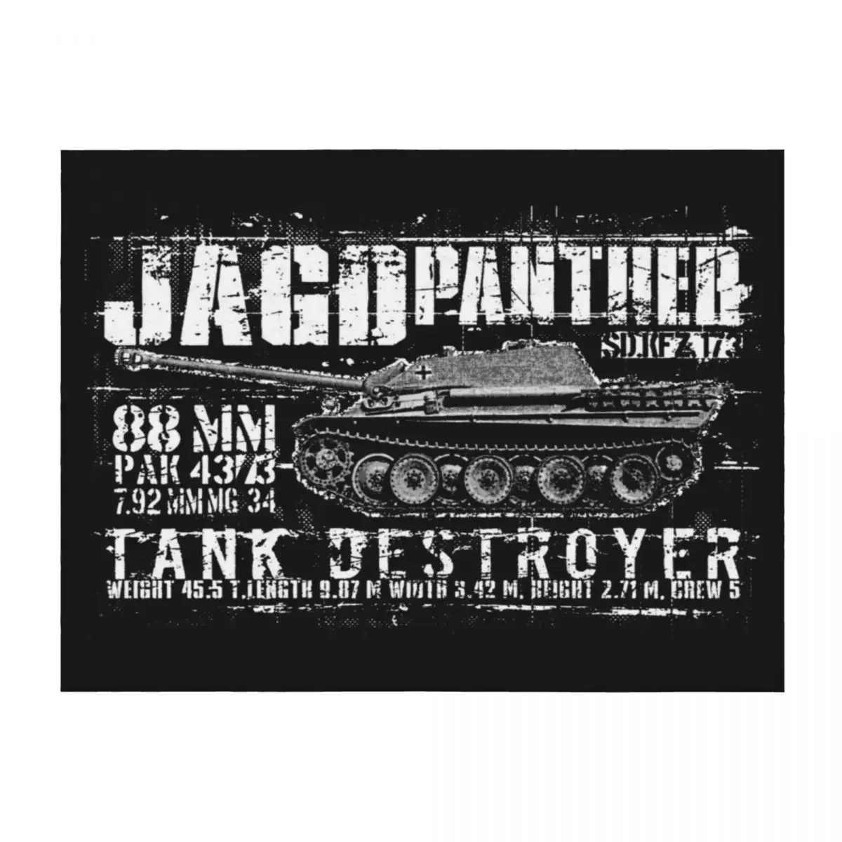 

Jagdpanther Throw Blanket Cute Plaid cosplay anime Hairy Vintage Blankets