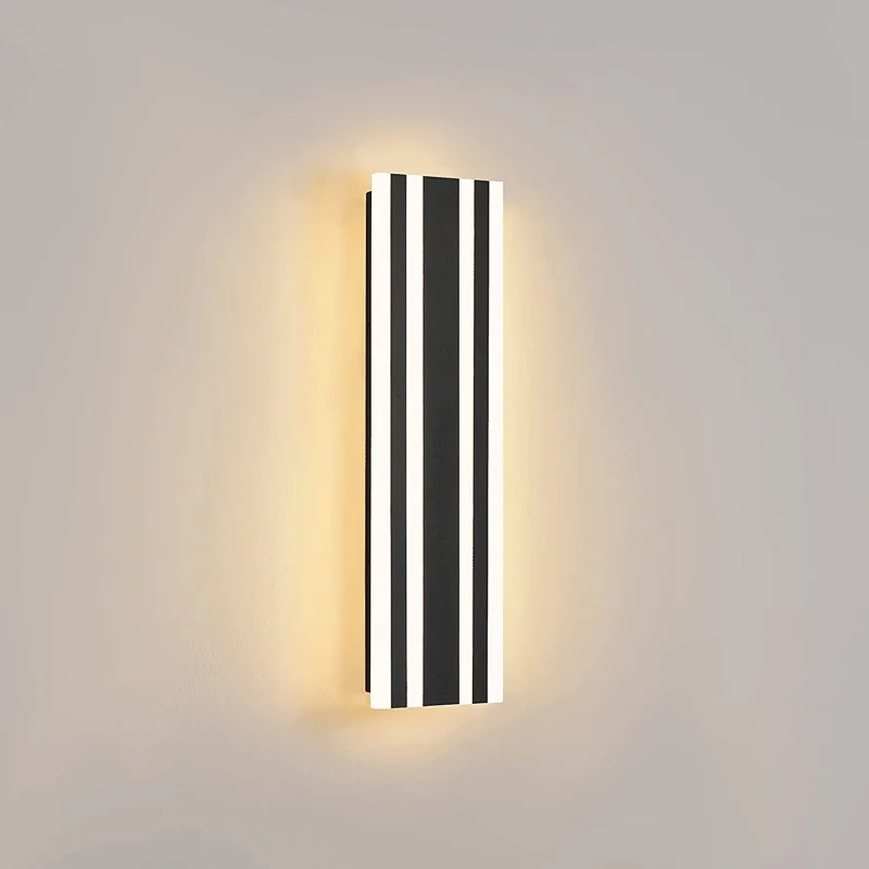 Luz de pared exterior para jardín, lámpara larga para edificios, impermeable IP65, candelabros para porche, casa de campo