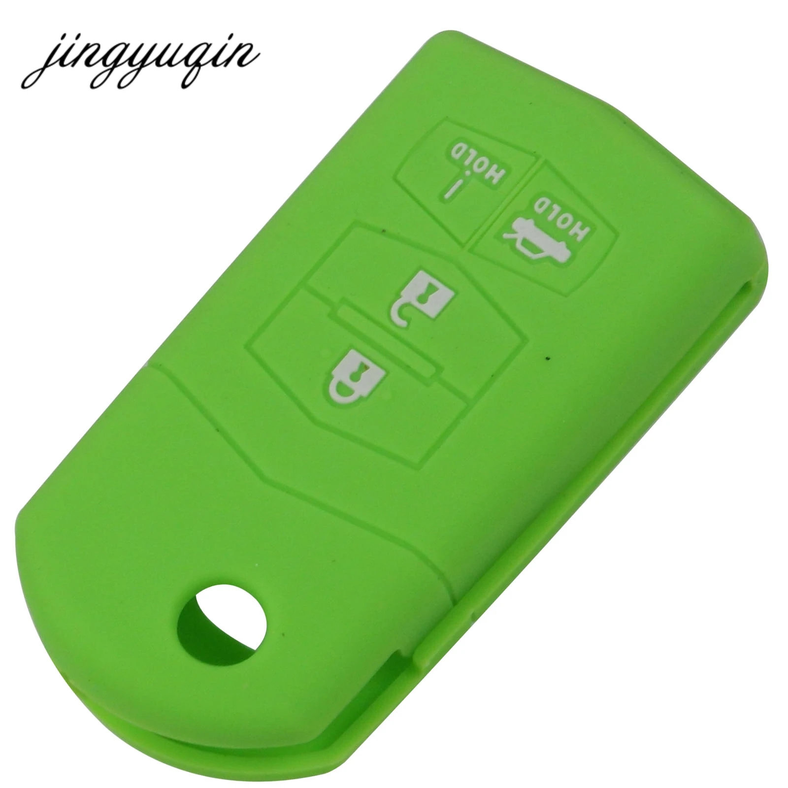 Jingyuqin 10 pçs/lote Silicone 4 Botão Remoto Flip Key Fob Capa Para Mazda 3 5 6 CX-7 CX-9 RX-8