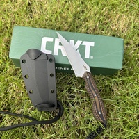 CR 2388 Durable Fixed Blade Knife 8Cr13Mov Blade Pocket Suitable Outdoor Camping Hiking Survival Practical EDC Knives Men's Gift