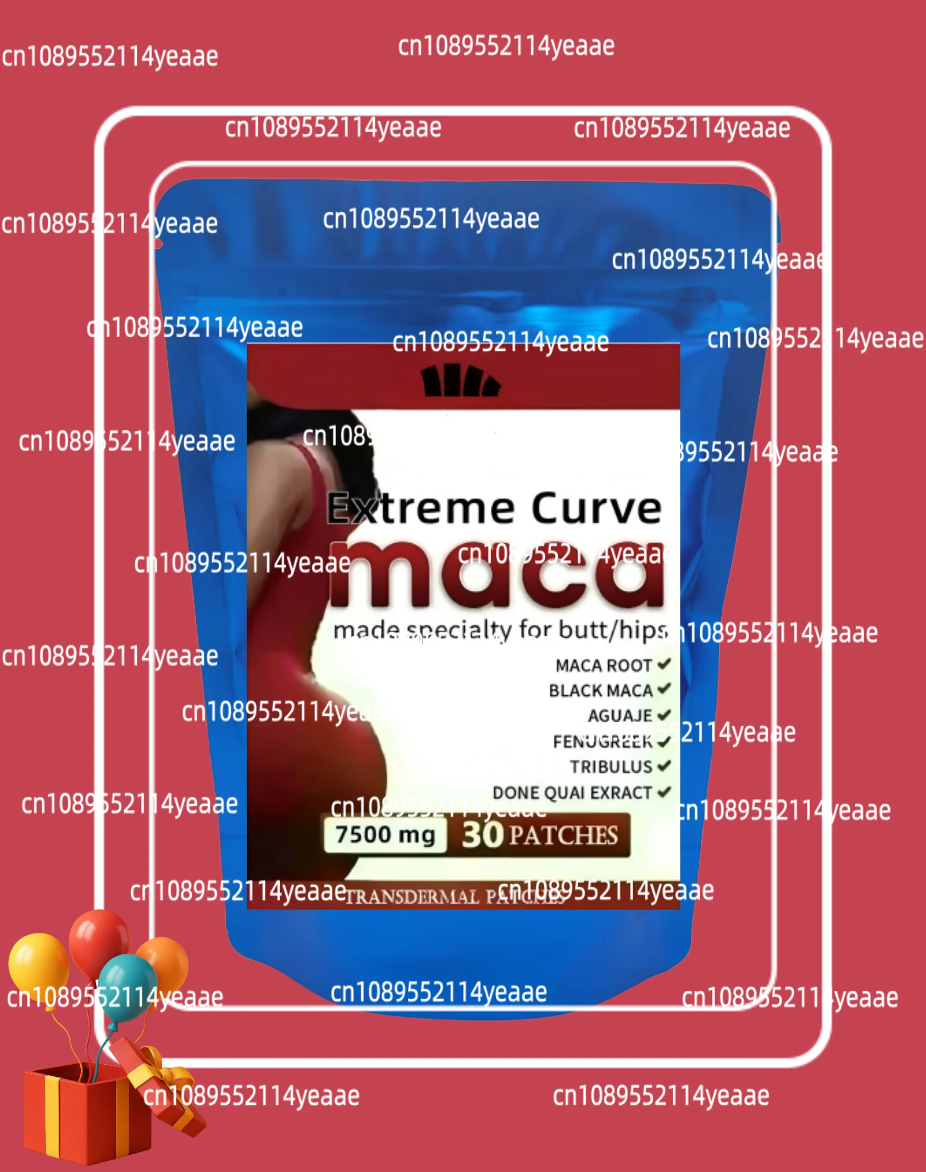 Parches transdérmicos de raíz de maca para mujeres, apoyo energético y equilibrio hormonal, especiales para glúteos/caderas, 30 parches