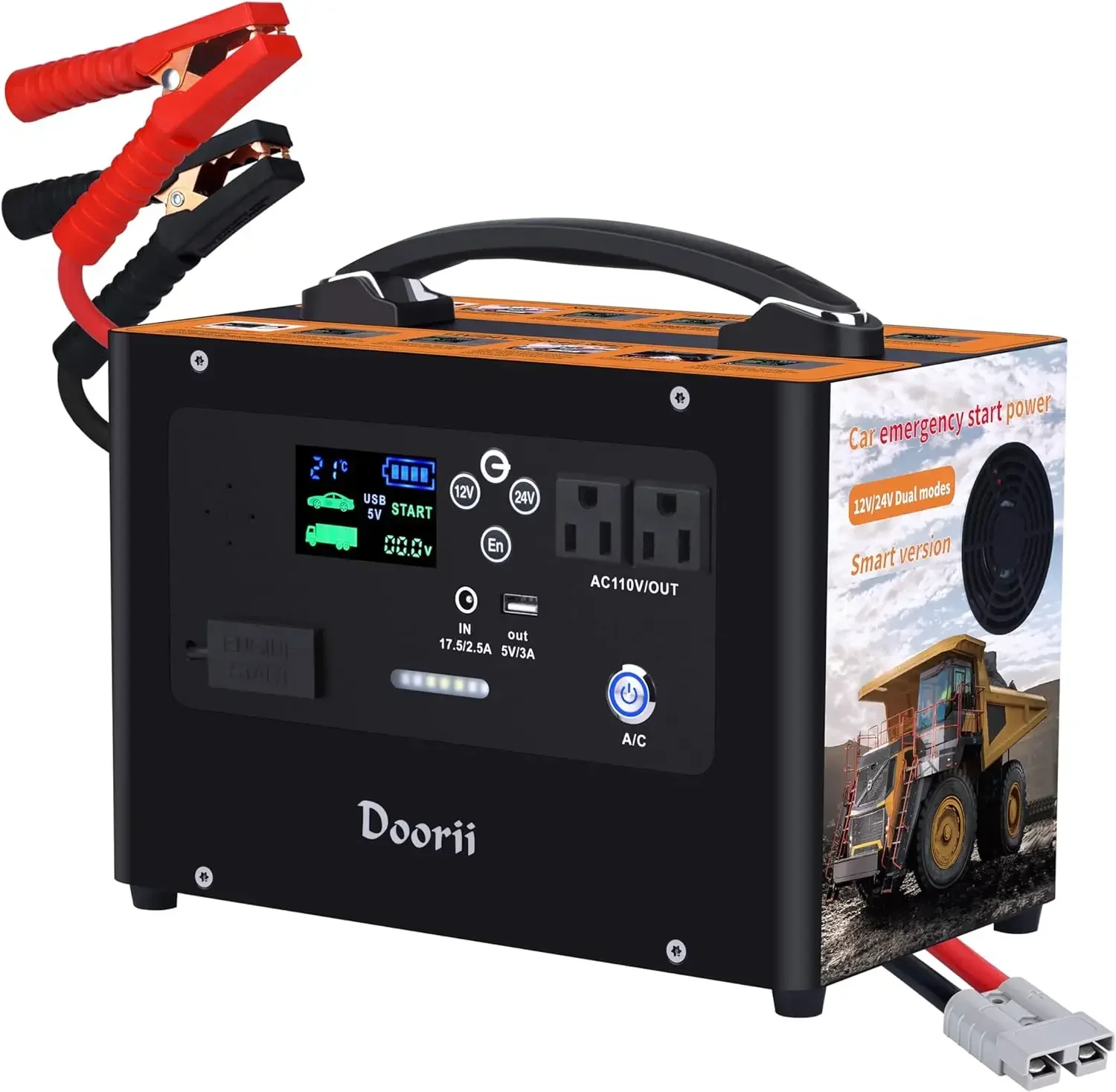 V10 10000a Auto Jump Starter,400W Inverter 155wh Batterij Jumper Start Krachtcentrale Voor Alle Gas Of Diesel,24V/12V