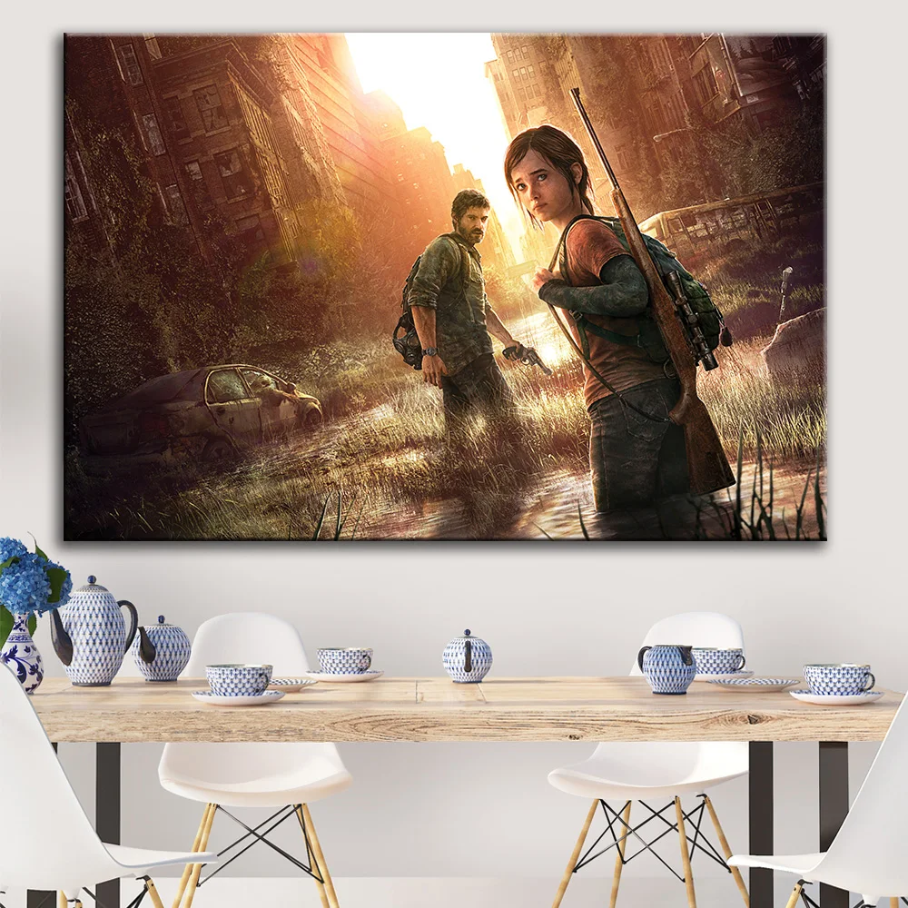 The Last of Us Game Canvas Painting Zombie Survival Horror Action Prints and Posters Wall Art Picture for Living Room Home Decor