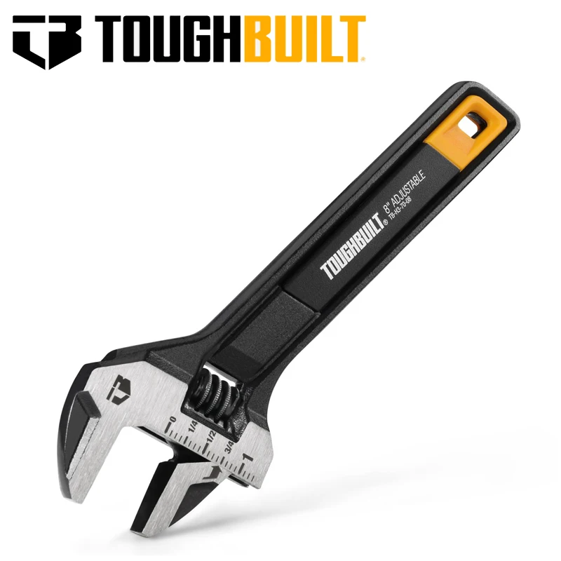 TOUGHBUILT TB-H3-70-08 TB-H3-70-10 Steel Adjustable Wrench Strong Wear-resistant Durable Smooth Precise Hand Tool