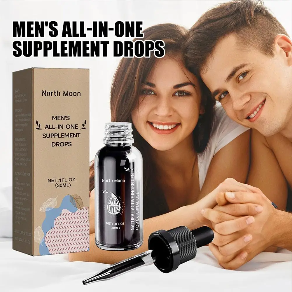 30ml Men's All-In-One Supplement Drops Strong Men Increase Essence Boosting Sexual Sensitivity Self-Confidence Enhance Stam Y7K9