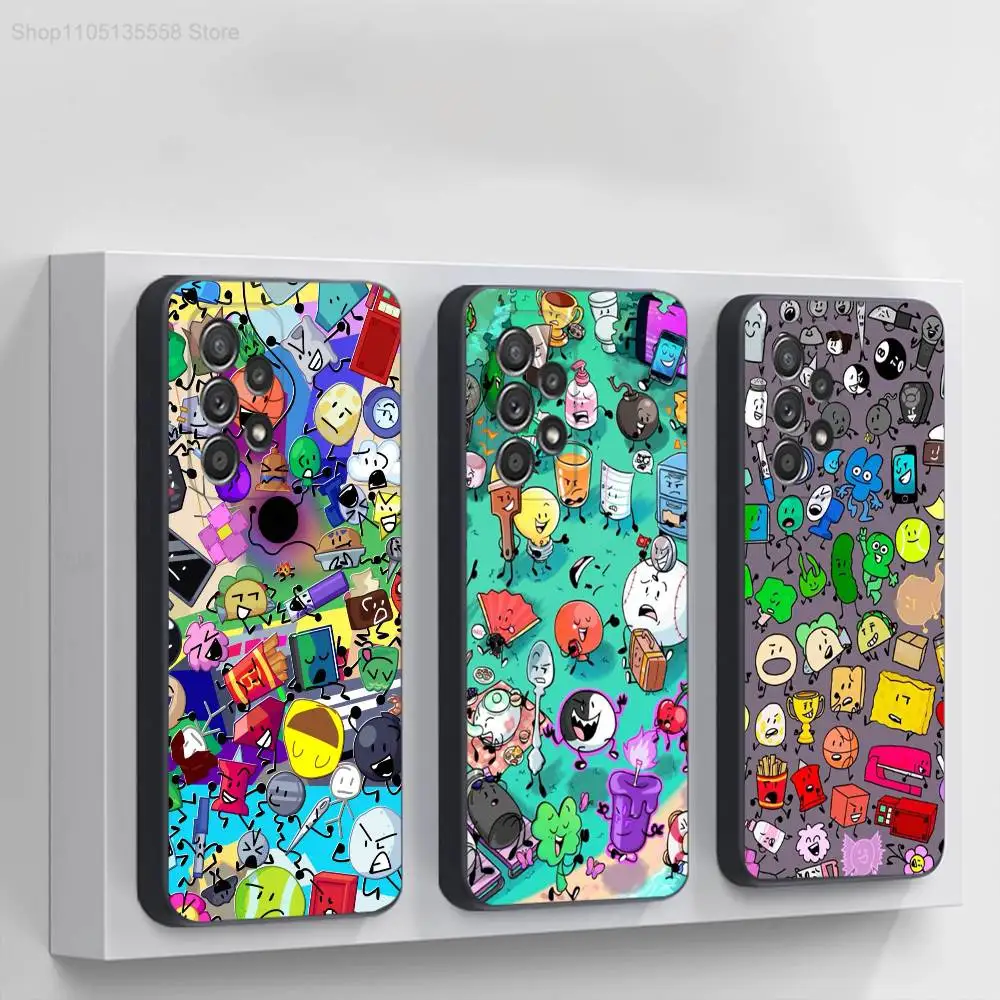 

Bfdi Battle For Dream Island Phone Case For Samsung S 25,24,23,22,30,21,10,9,Ultra,Plus,Lite,FE,4,5G Black Soft Case