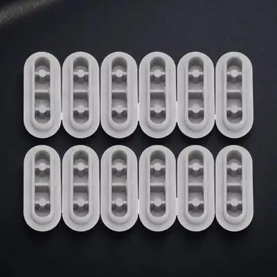 12Pcs Toilet Seat Bumper Universal Cushioning Pads Strong Adhesive Anti-Slip Gasket for Stable Toilet Seat Flat Buffering Noise