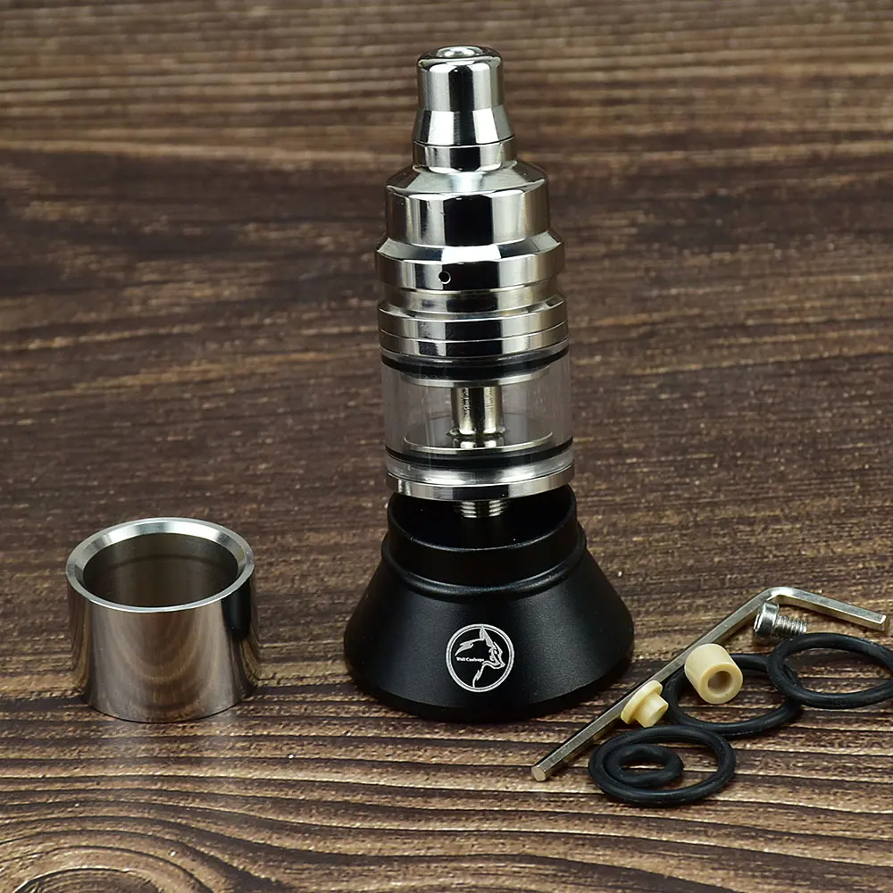 Vape خزان Duetto لوسيدو نمط MTL هيئة الطرق والمواصلات إعادة بناء خزان Vape 2.5 مللي 22 مللي متر البخاخة 316ss vape البخاخة هيئة الطرق والمواصلات خزان البخاخة