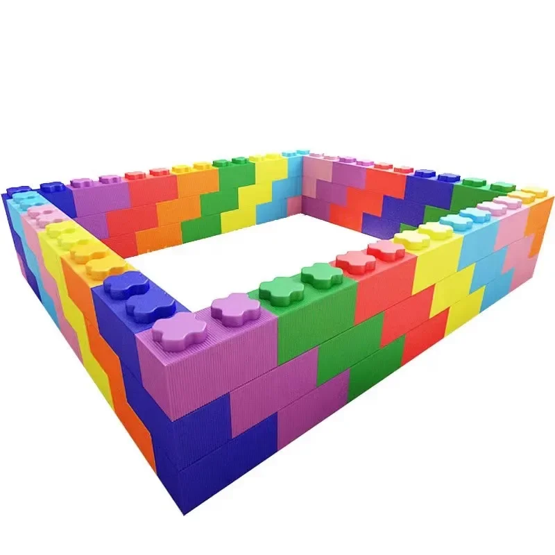 

Kids epp building block amusement mall foam building block castle wall fence chunk foam indoor toy playground